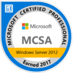 MCSA: Windows Server 2012 - Certified 2017